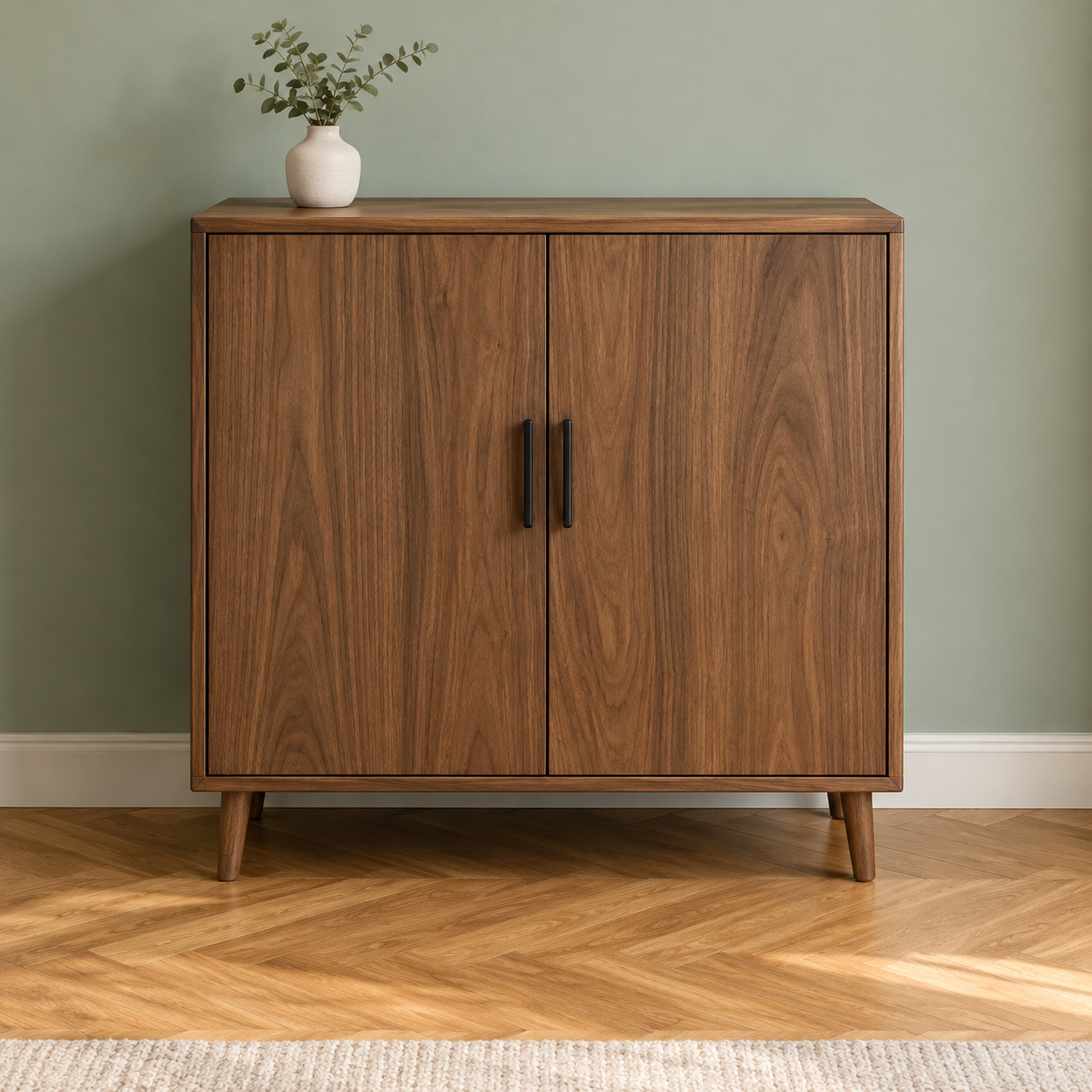 Dilsa Linea Walnut Shoe Cabinet