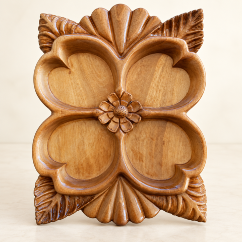 Four-Petal Floral Platter