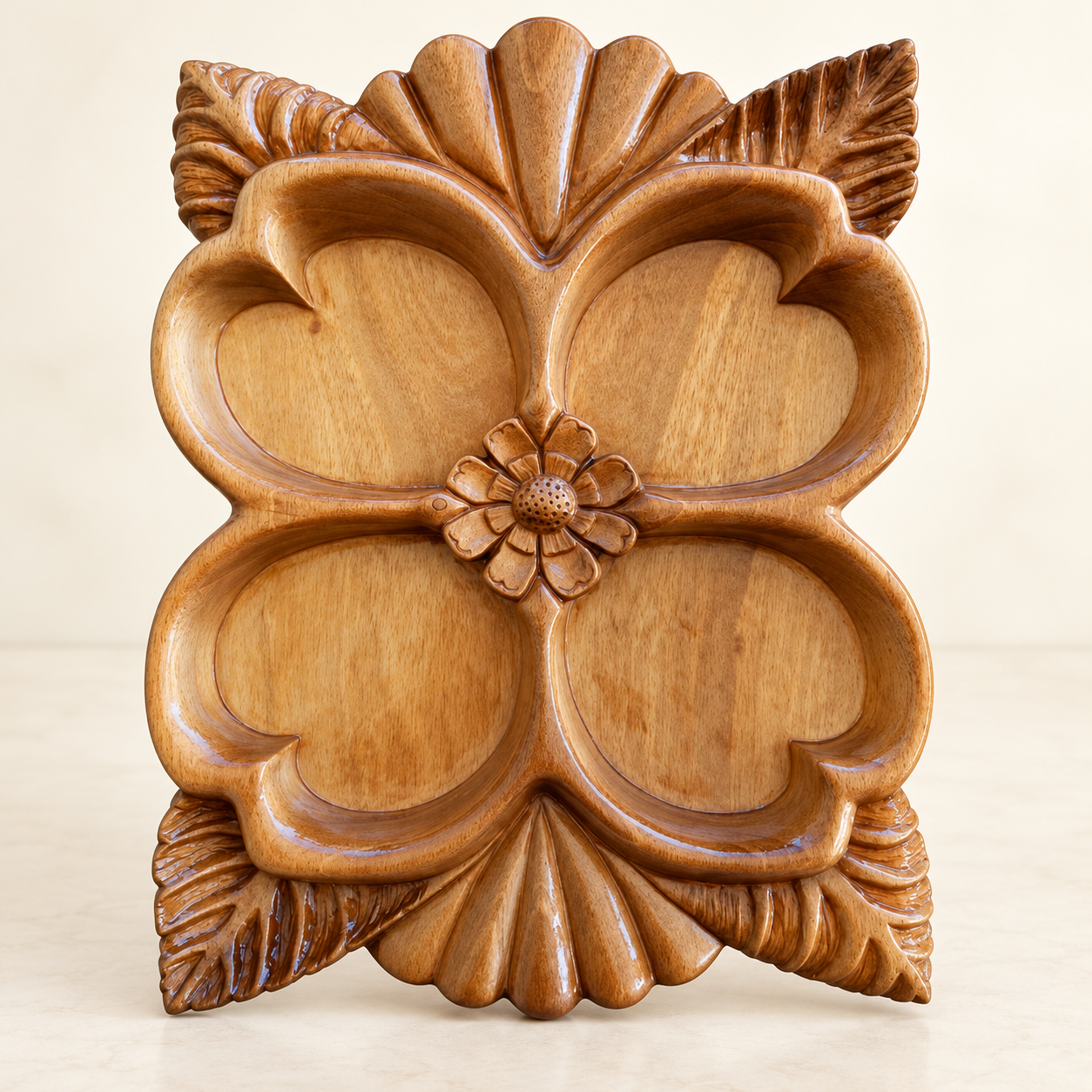 Four-Petal Floral Platter