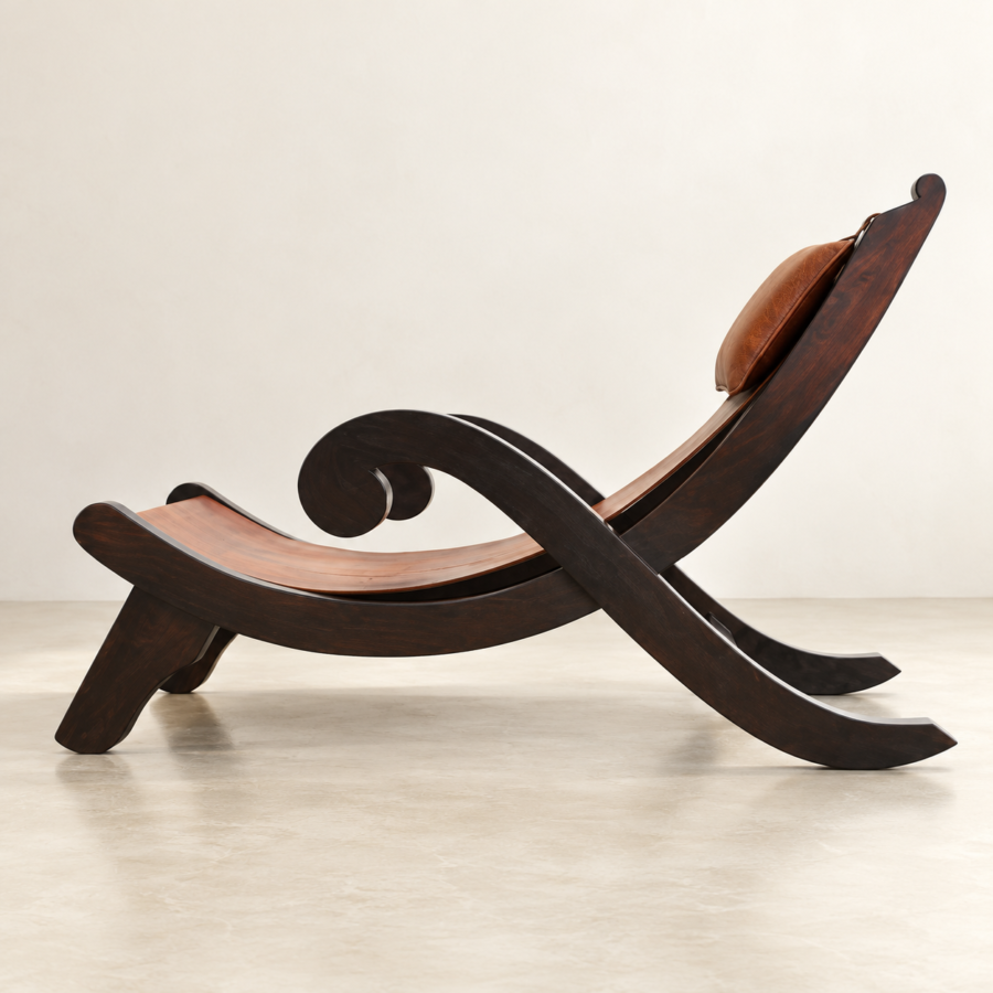 Sculptural Chaise Recliner
