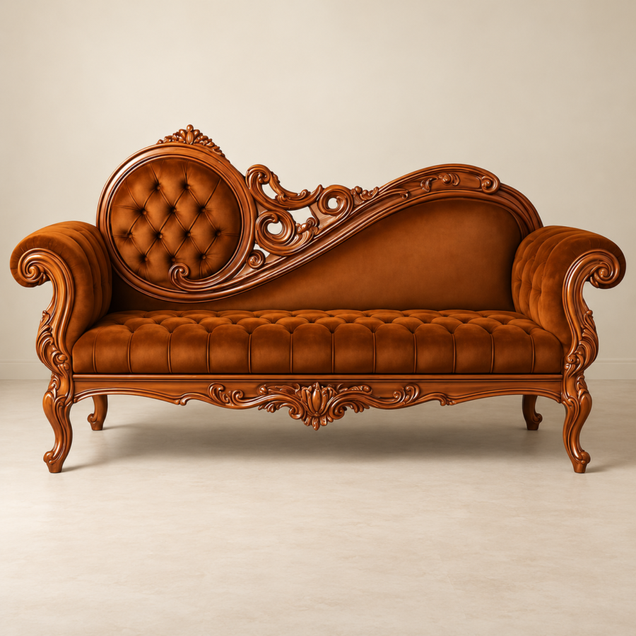 Classic Leather Chaise