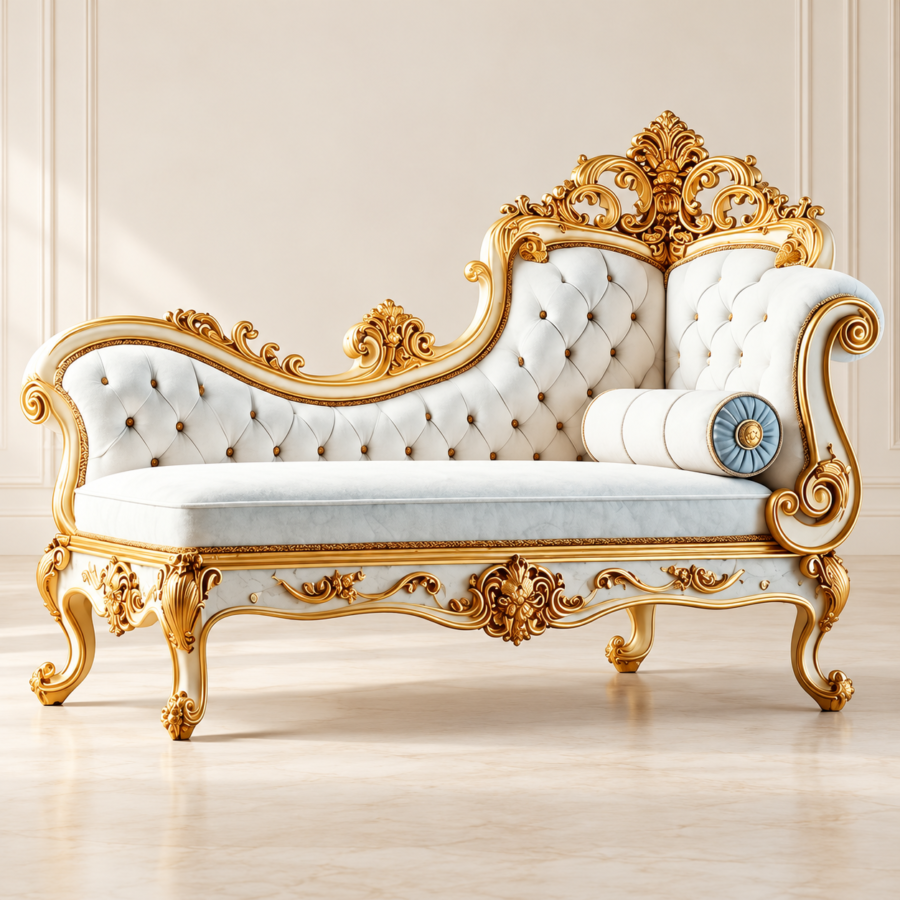 Gilt Baroque Daybed