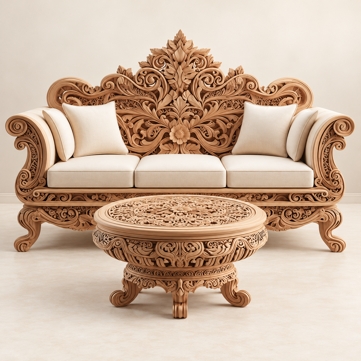 Ornate Parlor Suite