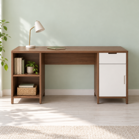 Dilsa Nordic Open-Shelf Desk