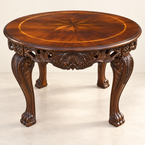 Round Starburst Accent Table
