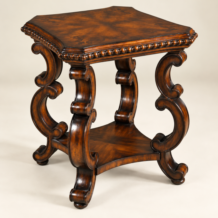 Scalloped Two-Tier Stand