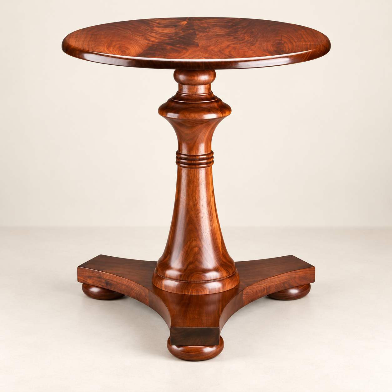 Turned Pedestal Side Table