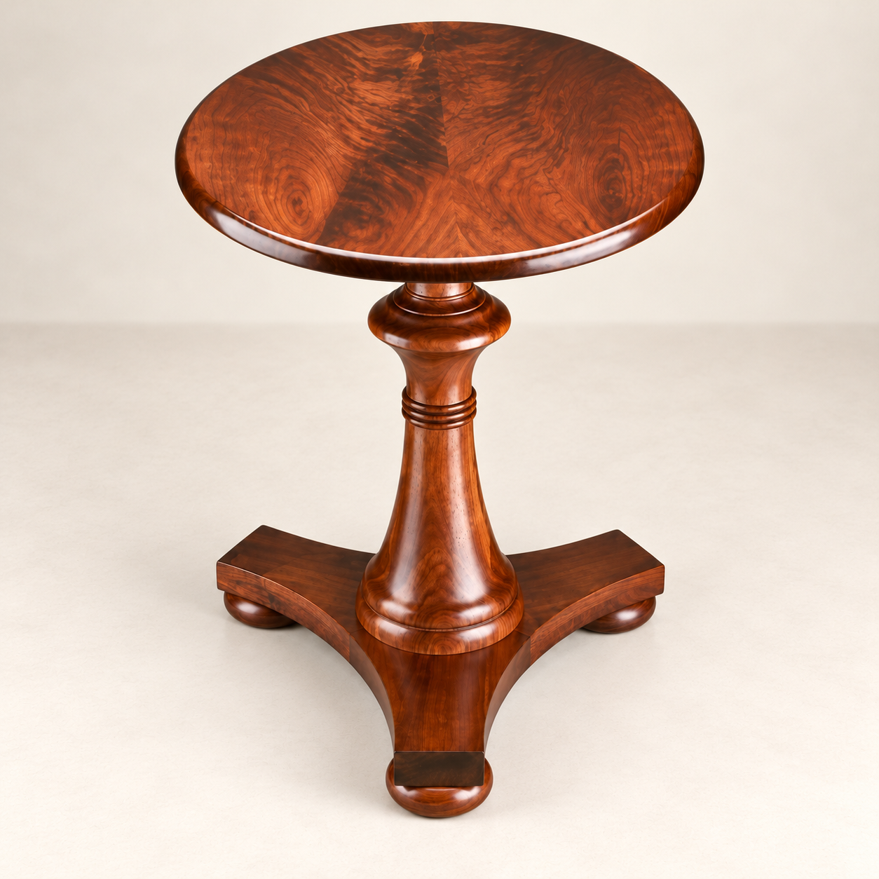 Turned Pedestal Side Table - Image 2