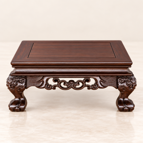 Carved Tea Display Plinth