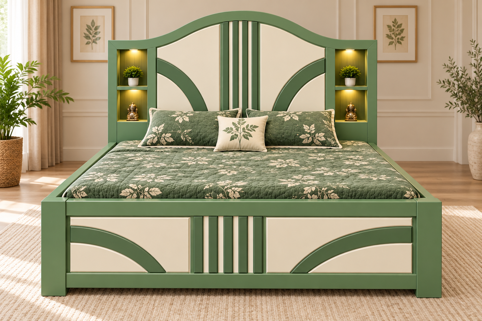 Dilsa Sage Arc Storage Bed